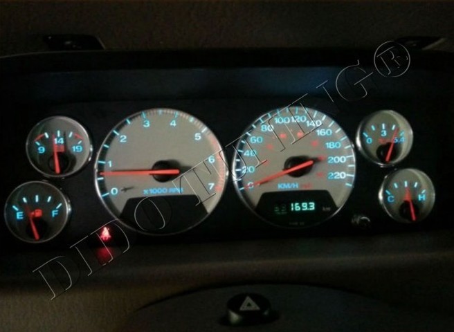 Хром кільця в щиток приладів Jeep Grand Cherokee (93-98)