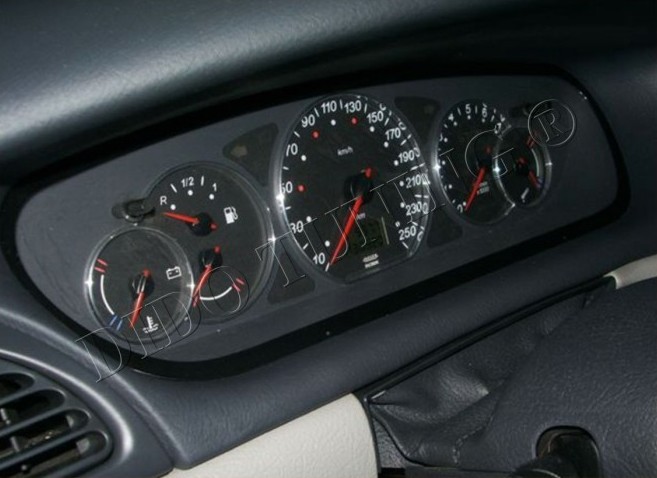 Хромовані кільця у щиток приладів Citroen С5