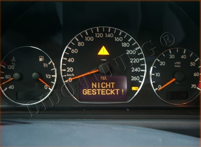 Кільця в щиток приладів Mercedes W210 післярестайл