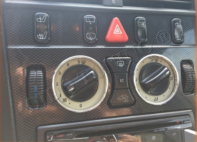 Кільця на ручки пічки Mercedes W210