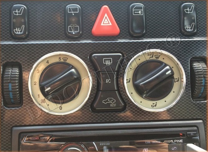 Кільця на ручки пічки Mercedes W210