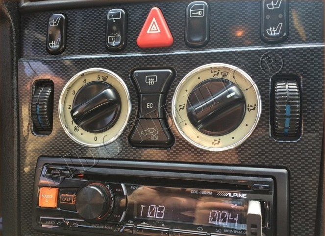 Кільця на ручки пічки Mercedes W210