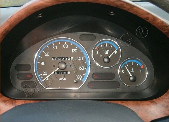 Хром кільця на прилади Daewoo Matiz (тип 1)