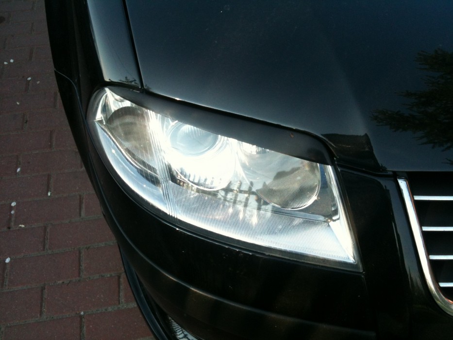 Накладки на фари (реснічки) VW Passat B5 рестайл, пластик