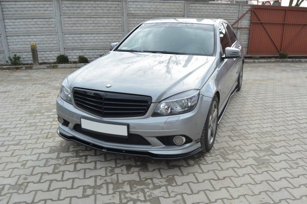 Дифузор під передній бампер Mercedes C W204 AMG-Line