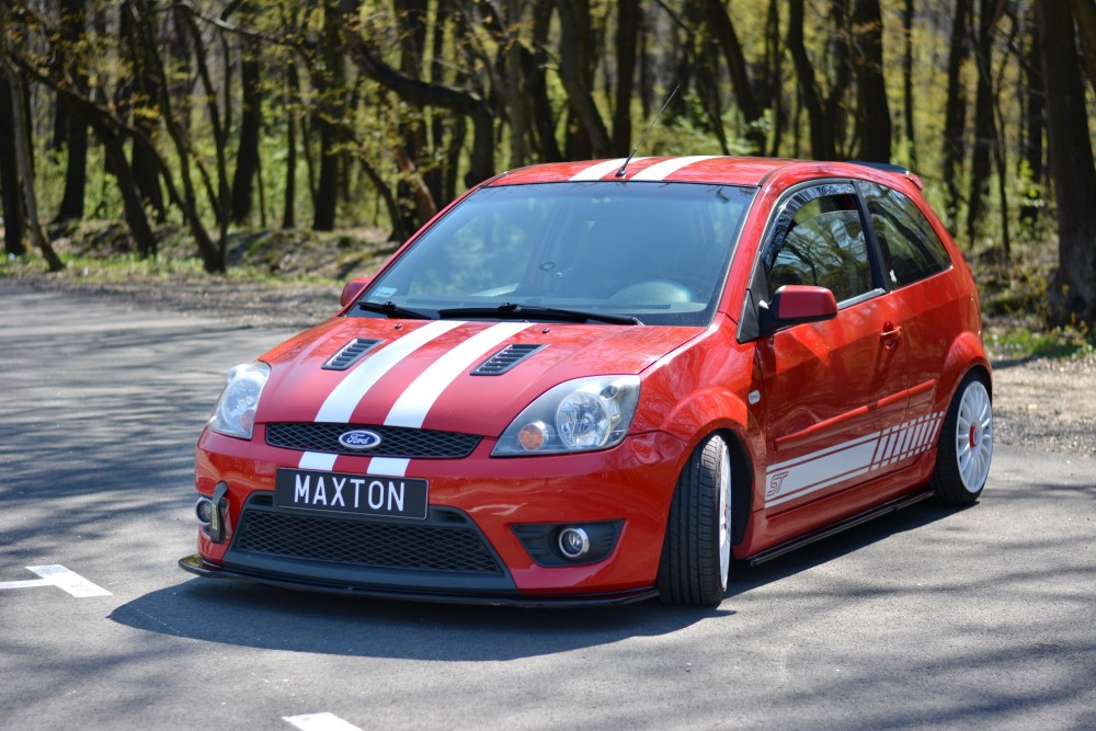 Тюнінговий дифузор переднього бампера Ford Fiesta mk6 версія ST вар. 2
