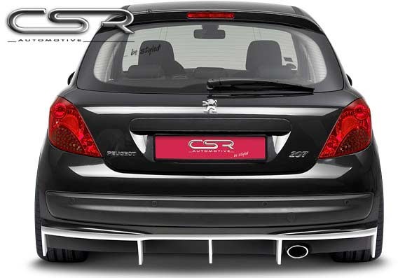 Дифузор (накладка) заднього бампера Peugeot 207 CSR