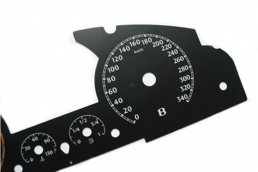 Шкали-замінники з миль на кілометри Bentley Continental GT