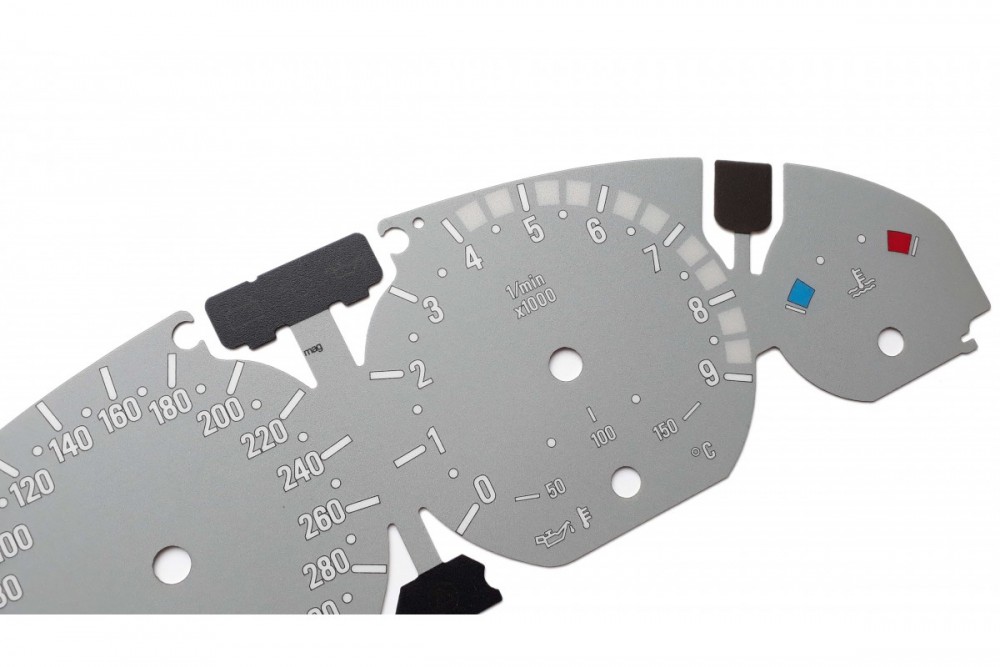 Шкали-замінники з миль на кілометри BMW E46 M3
