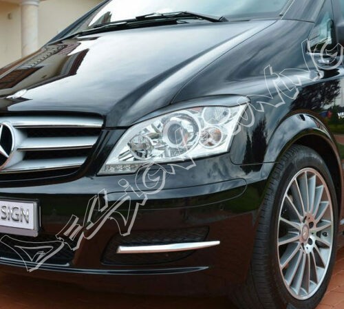 Накладки на фари (реснічки) Mercedes Vito Viano II W639 рестайл абс-пластик