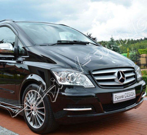 Накладки на фари (реснічки) Mercedes Vito Viano II W639 рестайл абс-пластик