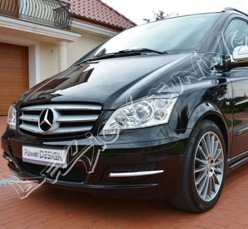 Накладки на фари (реснічки) Mercedes Vito Viano II W639 рестайл абс-пластик
