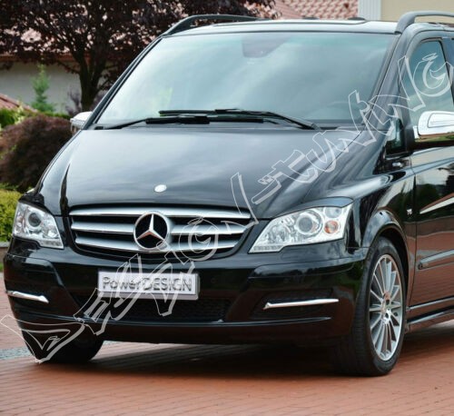 Накладки на фари (реснічки) Mercedes Vito Viano II W639 рестайл абс-пластик