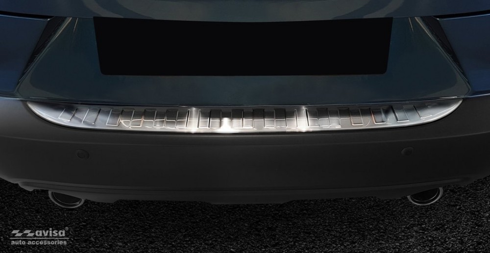 захисна накладка заднього бампера з ребрами MAZDA CX-3 (Stal)
