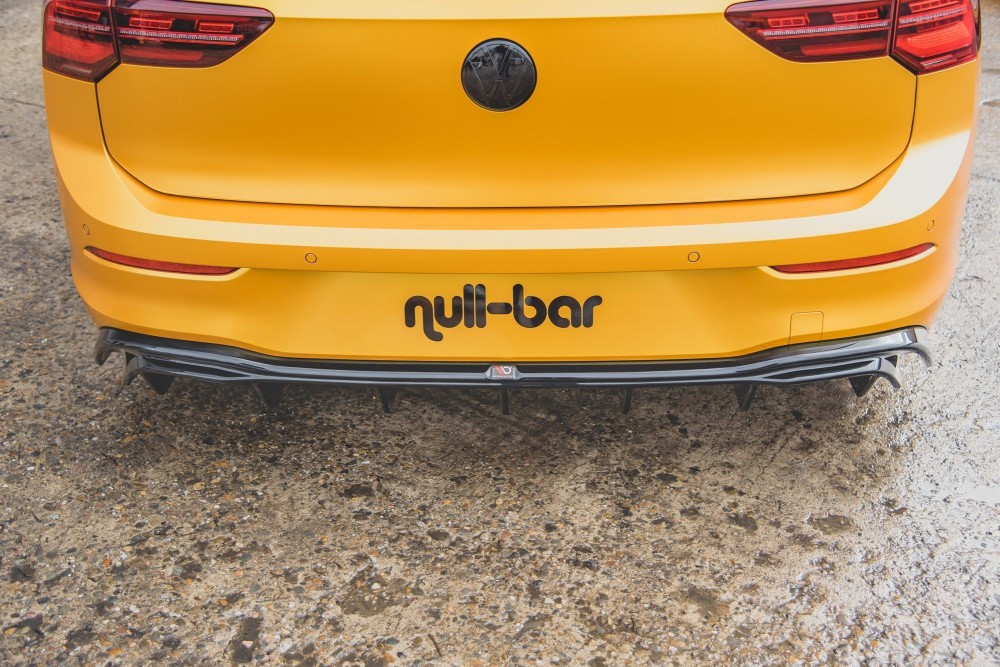 Накладка заднього бампера з ребрами VW Golf 8