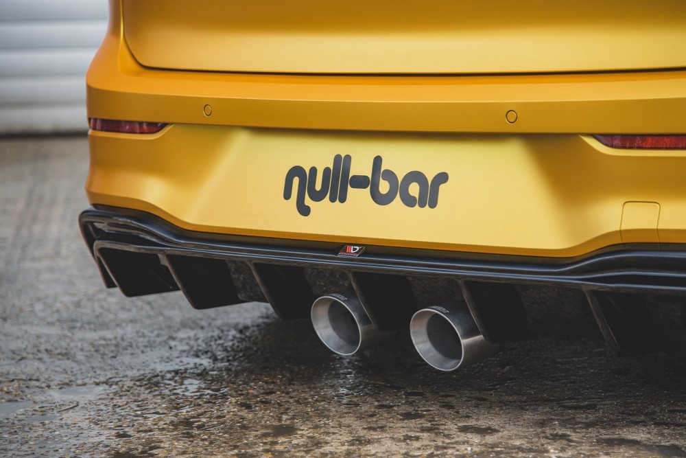 Тюнінг накладка на задній бампер VW Golf 8 у стилі R32