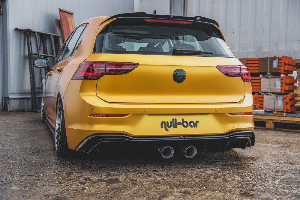 Тюнінг накладка на задній бампер VW Golf 8 у стилі R32