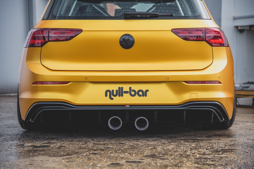 Тюнінг накладка на задній бампер VW Golf 8 у стилі R32