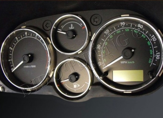 Хром кільця на прилади Land Rover Freelander