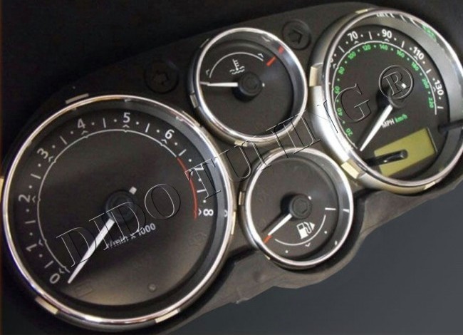 Хром кільця на прилади Land Rover Freelander