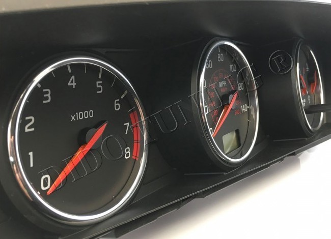 Хром кільця на прилади Nissan Primera P12