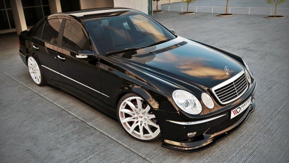 Дифузор переднього бампера Mercedes E W211 версія AMG дорест.