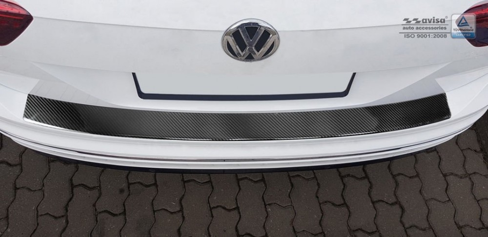 Накладка на задній бампер VW Tiguan II / Tiguan Allspace (карбон)