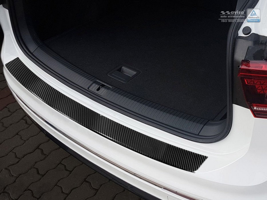 Накладка на задній бампер VW Tiguan II / Tiguan Allspace (карбон)