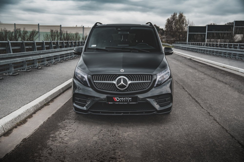 Накладка на передній бампер Mercedes V-Class W447 FL версія AMG-Line вер.1