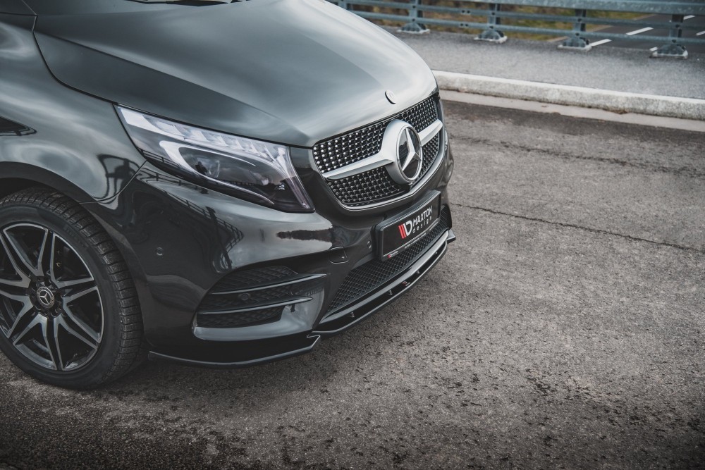 Накладка на передній бампер Mercedes V-Class W447 FL версія AMG-Line вер.1