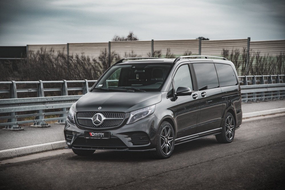 Накладка на передній бампер Mercedes V-Class W447 FL версія AMG-Line вер.1