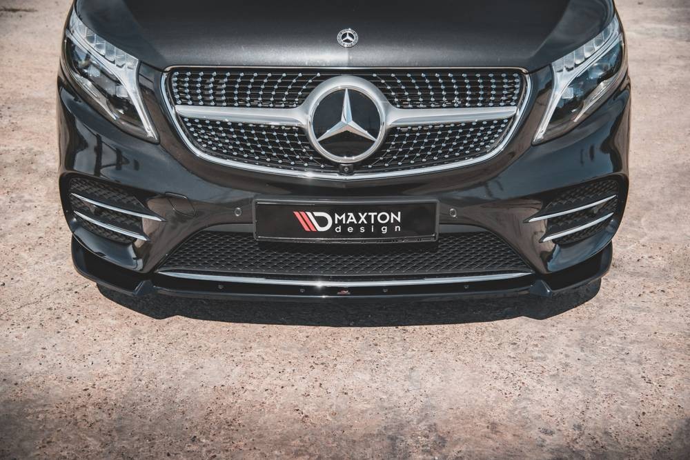Тюнінг накладка переднього бампера Mercedes V-Class W447 рестайл AMG-Line вер. 3