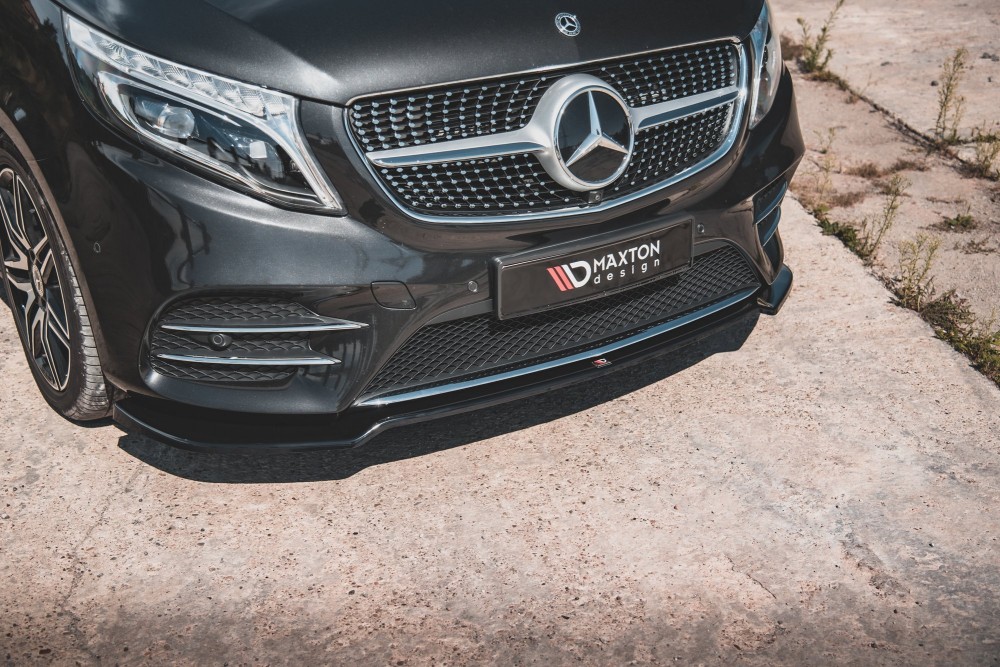 Тюнінговий дифузор переднього бампера Mercedes V-Class W447 рестайл AMG-Line вер. 4
