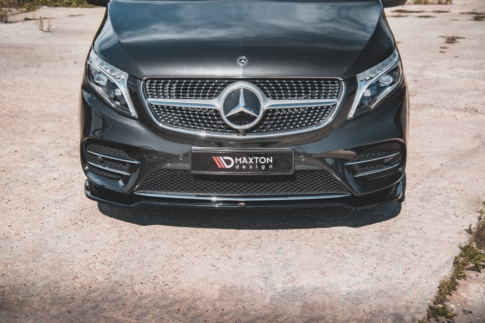 Тюнінговий дифузор переднього бампера Mercedes V-Class W447 рестайл AMG-Line вер. 4