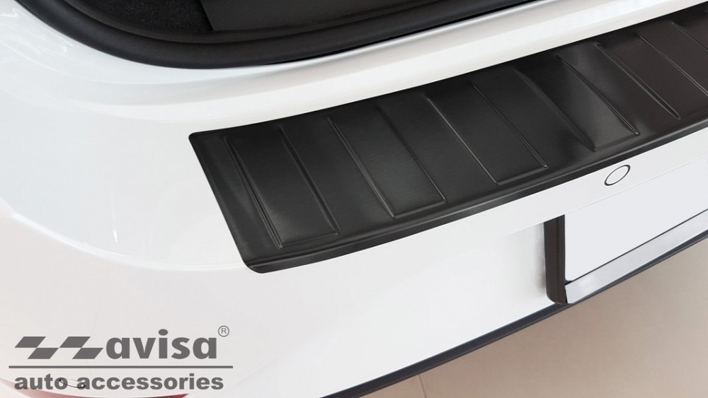 Захисна накладка заднього бампера Seat Leon 4 Sportstourer чорна