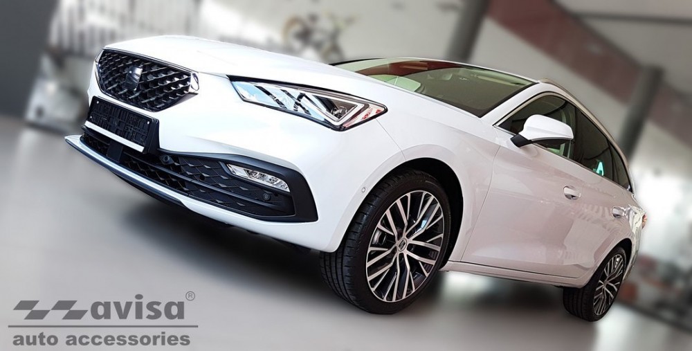 Захисна накладка заднього бампера Seat Leon 4 Sportstourer чорна