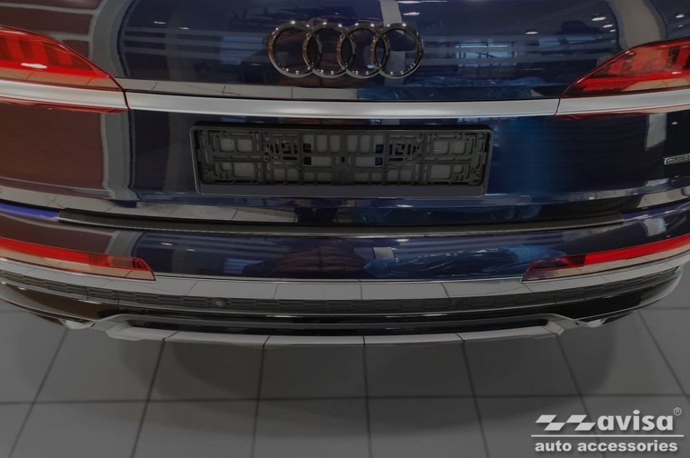 Захисна накладка заднього бампера Audi Q7 2 чорна