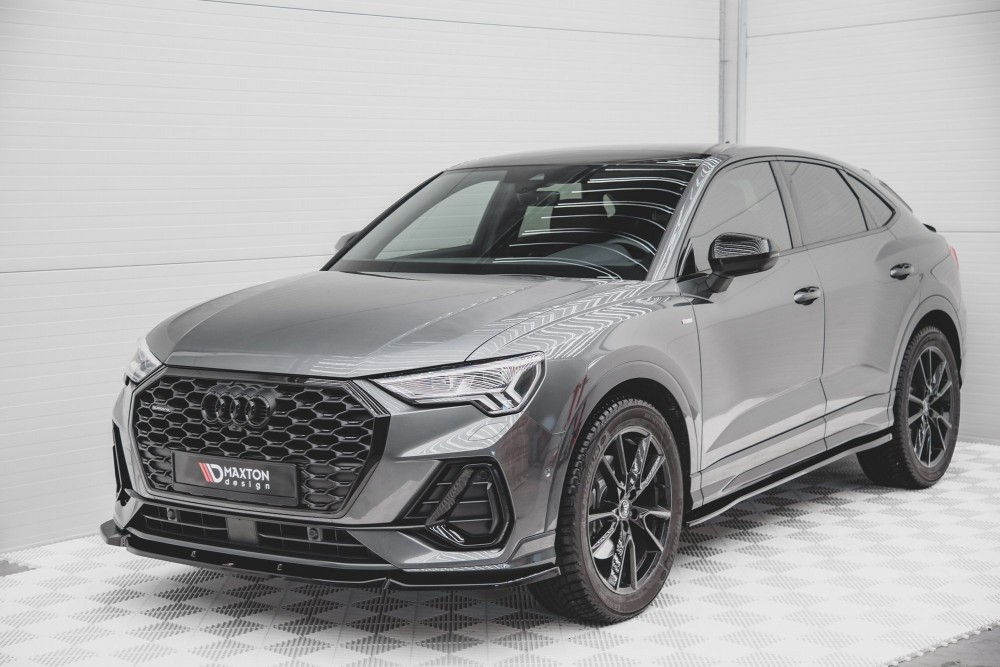 Накладка переднього бампера (дифузор) Audi Q3 Sportback S-line вер. 1
