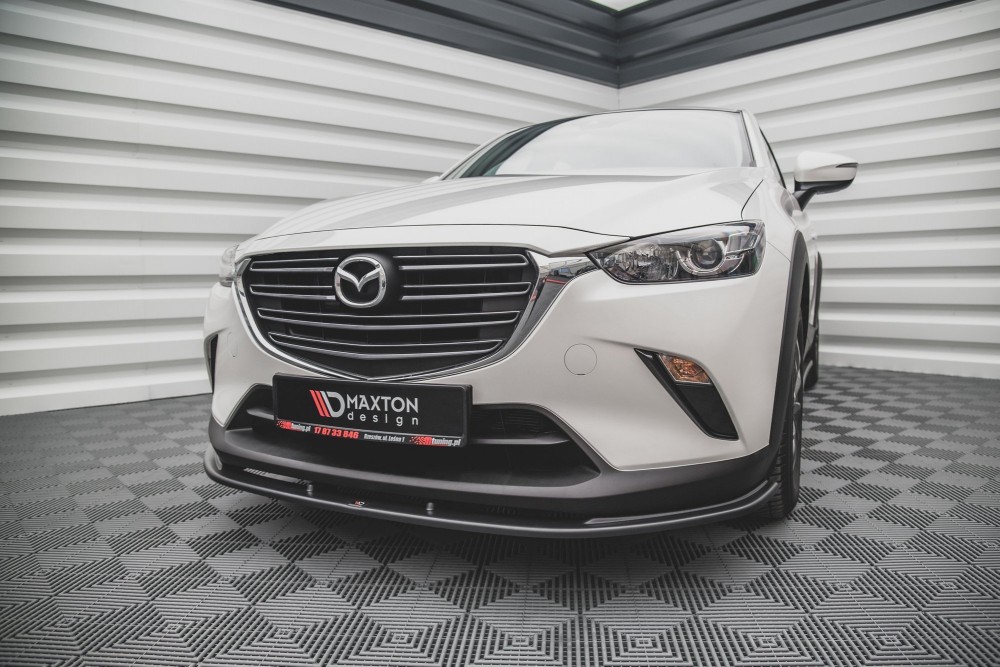 Тюнінговий дифузор (накладка) переднього бампера Mazda CX-3 вер. 1