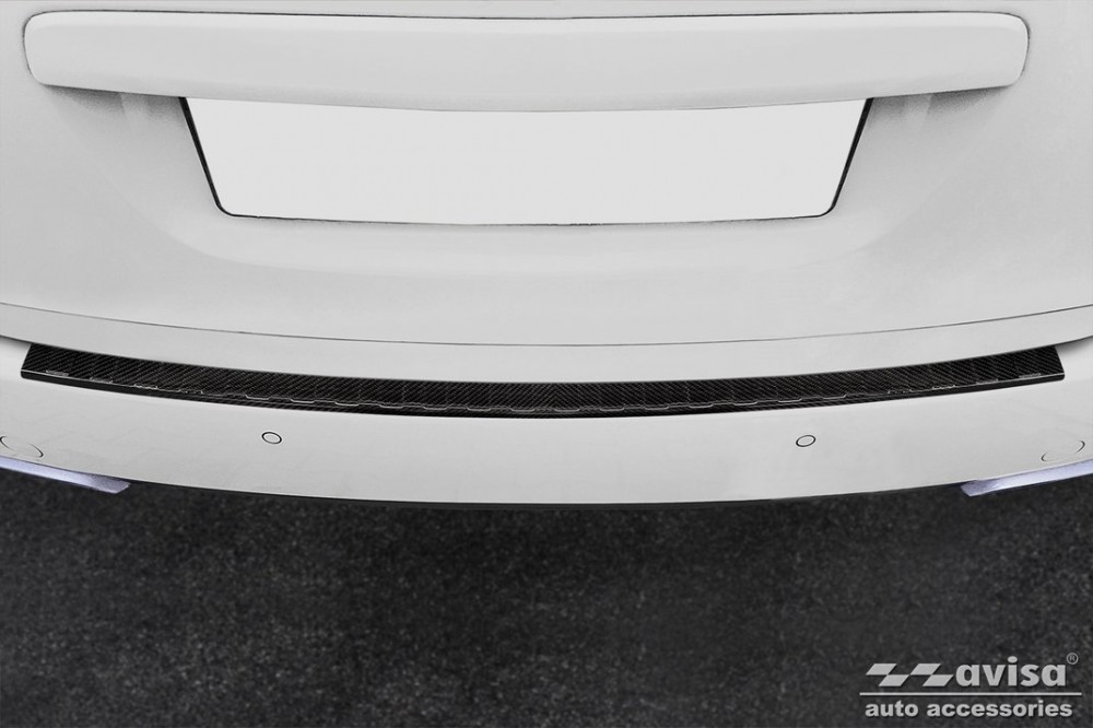 захисна накладка на задній бампер Porsche Cayenne 2, карбон