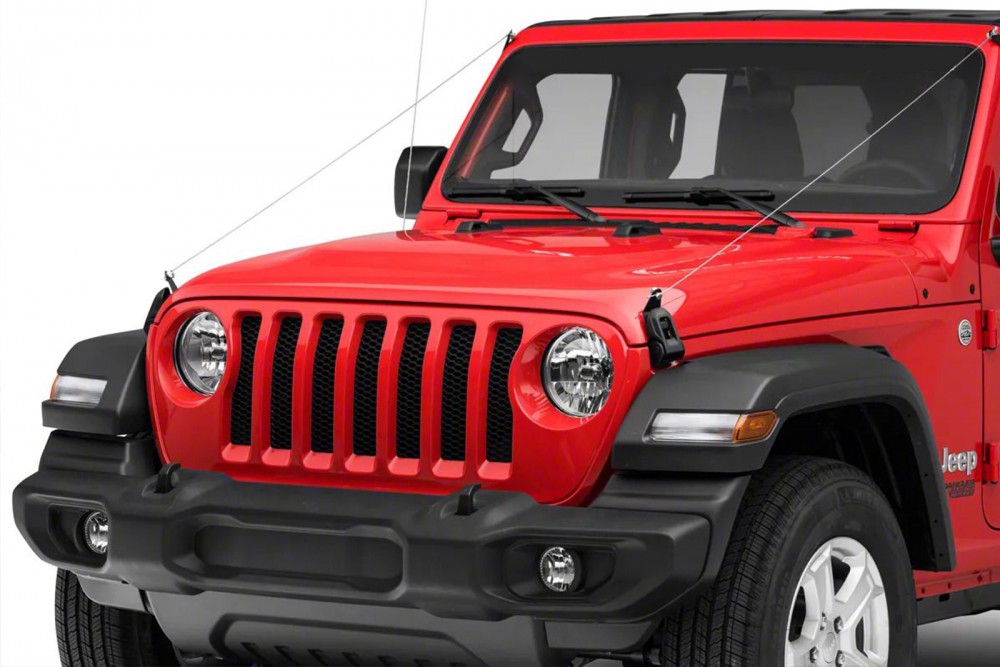 комплект тросів для захисту капота та скла Jeep Wrangler JL/JK/TJ