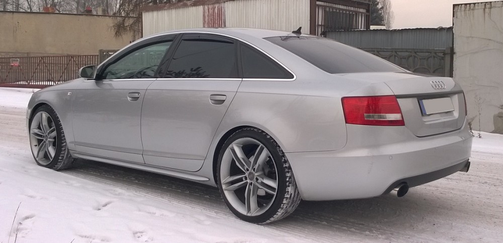 Накладки на пороги Audi A6 C6 стиль S-line