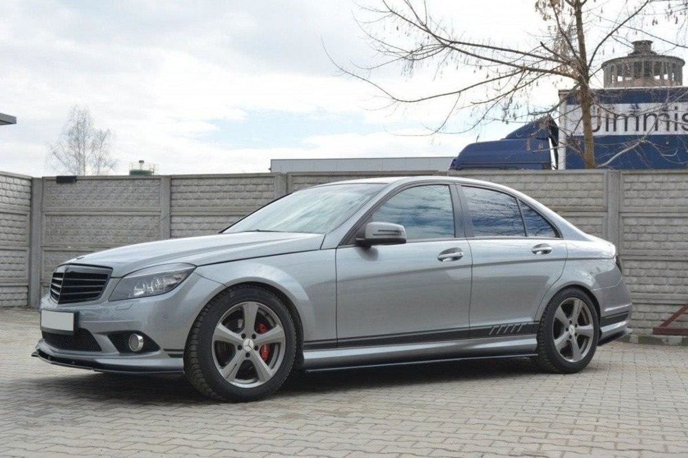Дифузори під бічні пороги Mercedes C W204 AMG-Line (дост.)