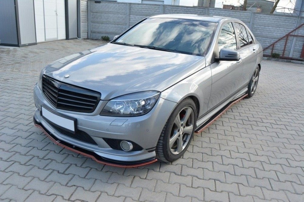 Дифузори під бічні пороги Mercedes C W204 AMG-Line (дост.)