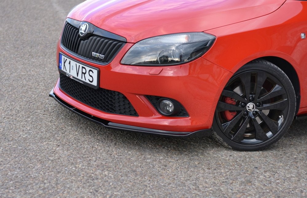 Дифузор тюнінговий для переднього бампера Skoda Fabia 2 версія RS