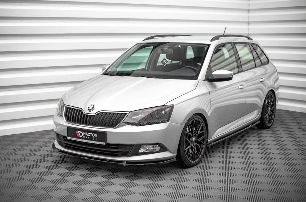Тюнінгова накладка на передній бампер Skoda Fabia MK3