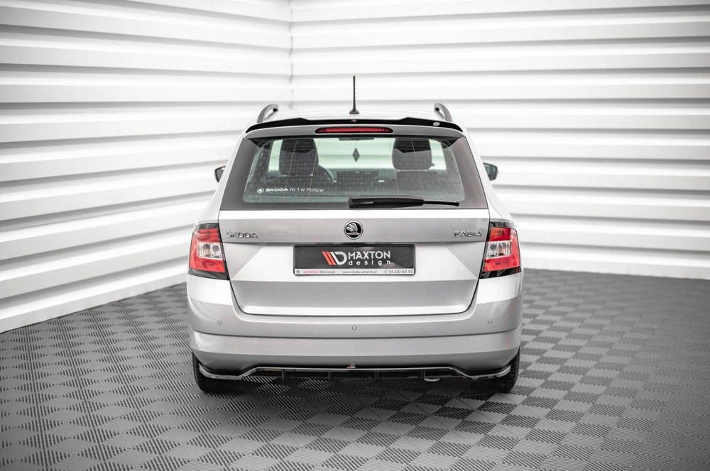 Тюнінгова накладка на задній бампер Skoda Fabia MK3 універсал