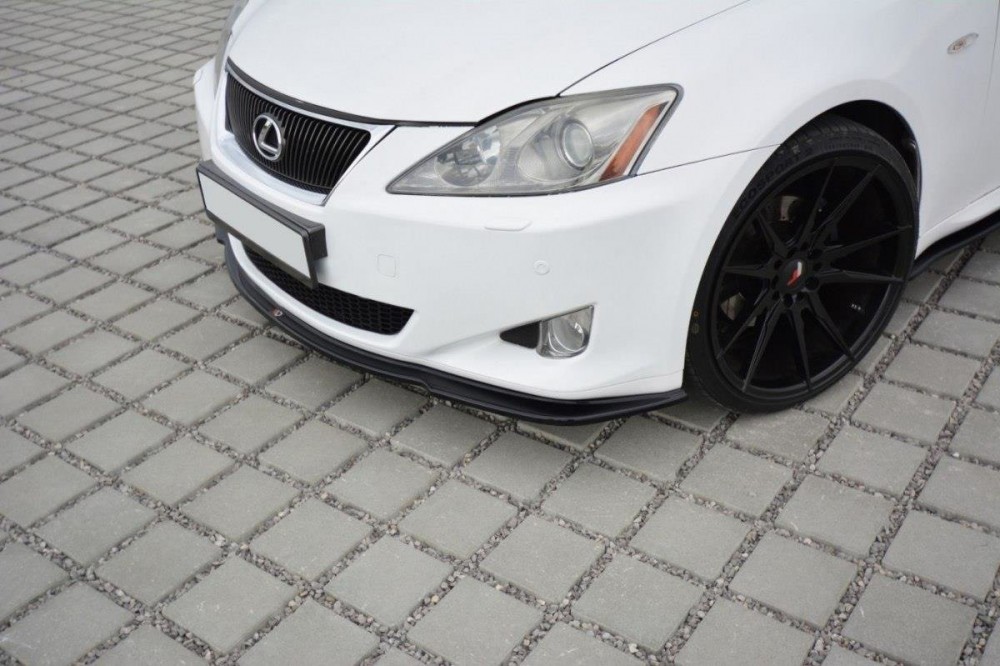 Дифузор переднього бампера Lexus IS Mk2 чорний глянець
