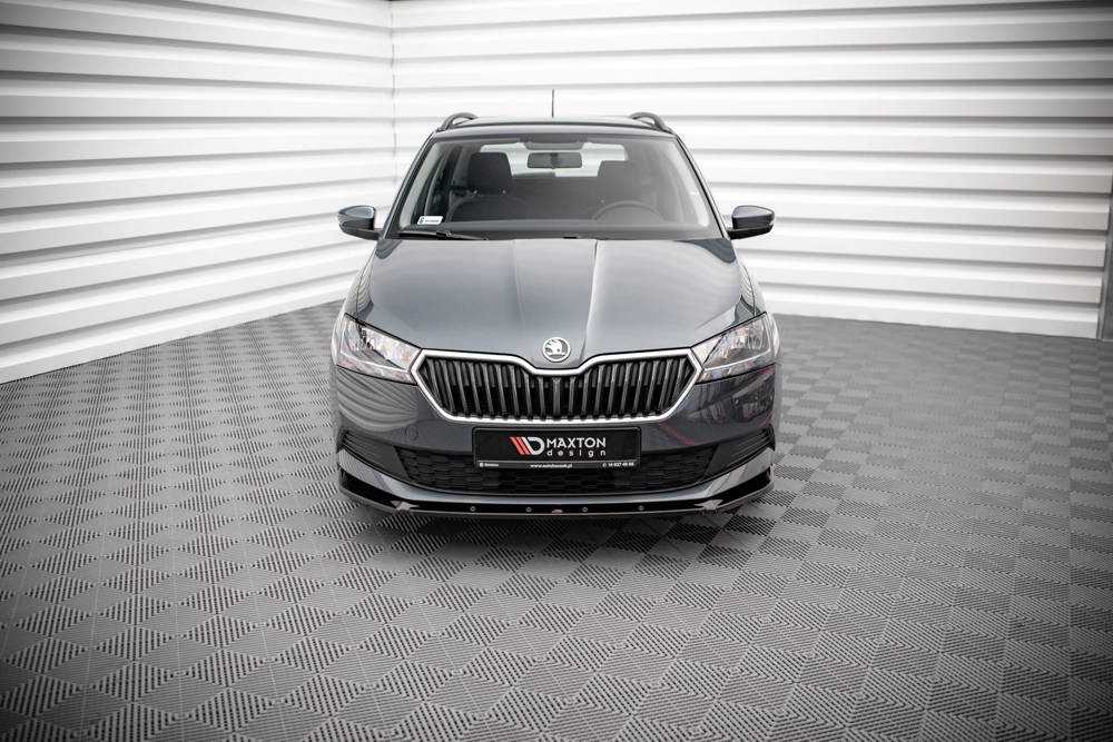 Тюнінг накладка під передній бампер Skoda Fabia MK3 рестайл