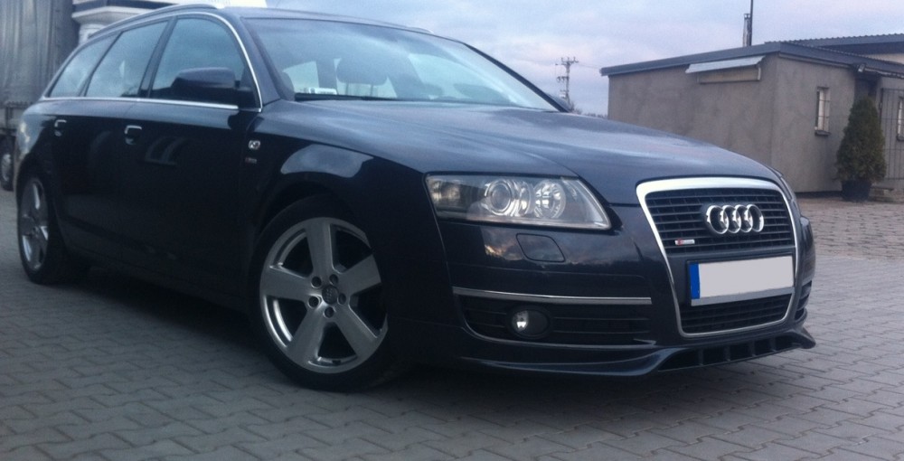 Накладка передня (дифузор) Audi A6 C6 стиль S-line